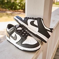 Nike Dunk Low Athletic Shoe - Big Kid White / Black
