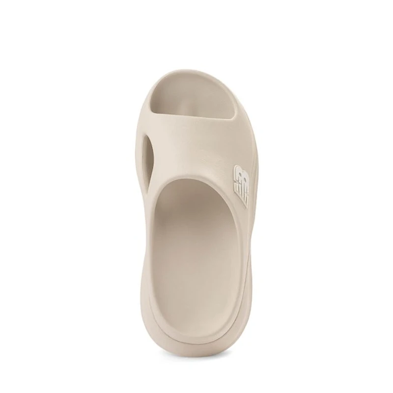 Womens New Balance 6650 Slide Sandal - Linen / White
