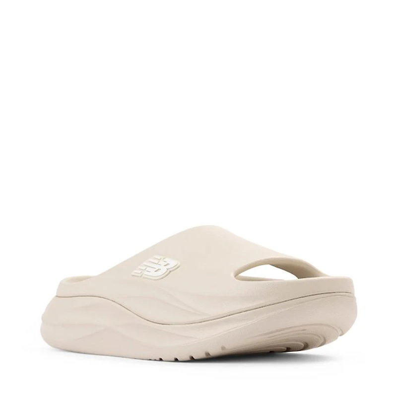 Womens New Balance 6650 Slide Sandal - Linen / White