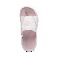 Womens New Balance 200 Premium Slide Sandal - White / Rose Sugar