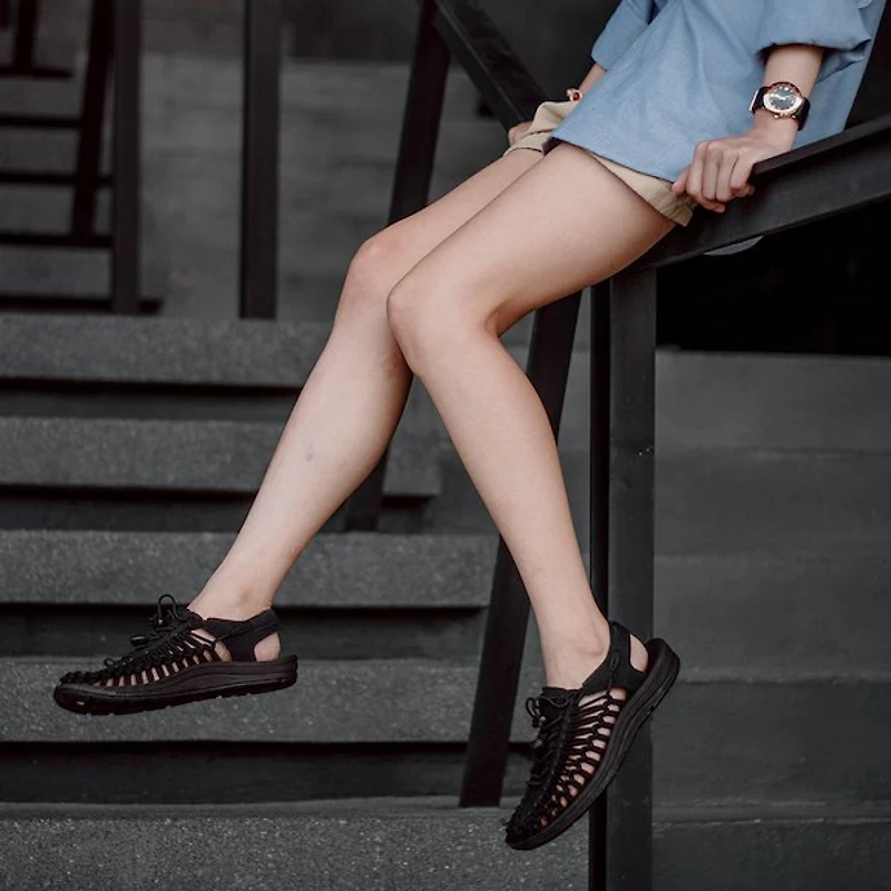 Womens KEEN® UNEEK Sneaker - Black /