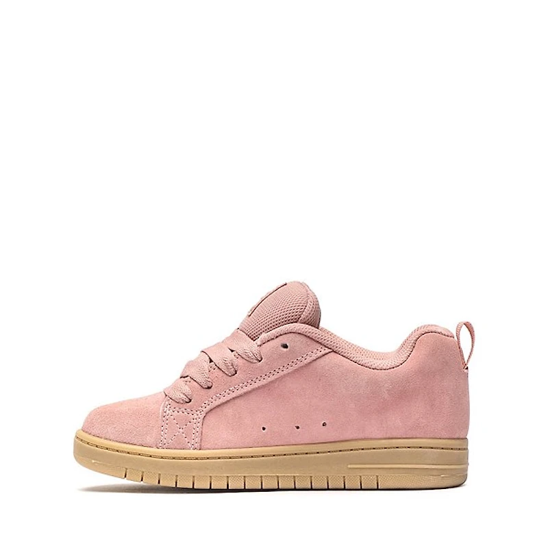 DC Court Graffik Skate Shoe - Little Kid / Big Pink Off White Gum