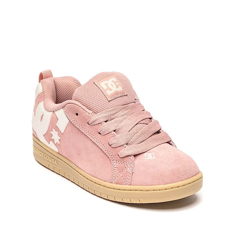 DC Court Graffik Skate Shoe - Little Kid / Big Pink Off White Gum