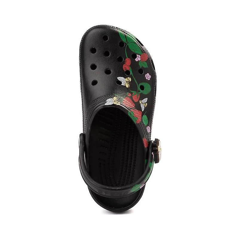 Crocs Classic Berries & Bees Clog - Black