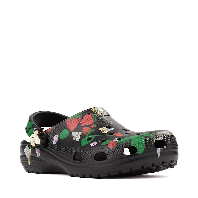 Crocs Classic Berries & Bees Clog - Black