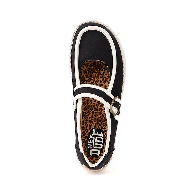 Womens HEYDUDE Wendy Jane Casual Shoe - Black