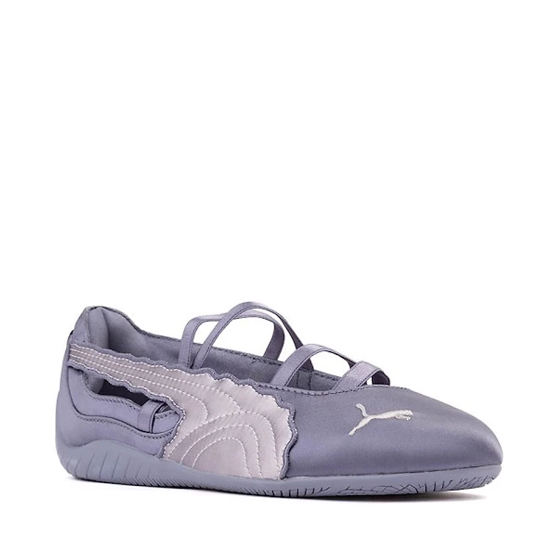 Womens PUMA Speedcat Ballet Venus Flat - Gray Sky / Vibrant Silver