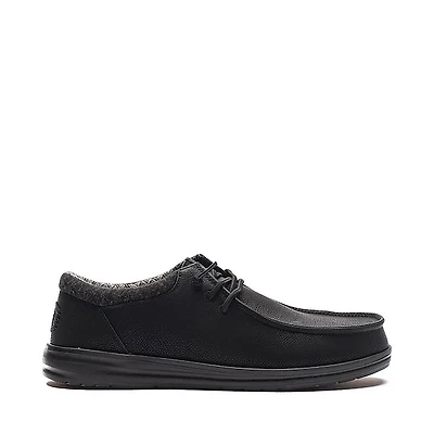 Mens HEYDUDE Paul Slip-On Casual Shoe - Black Monochrome
