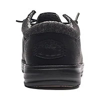 Mens HEYDUDE Paul Slip-On Casual Shoe - Black Monochrome