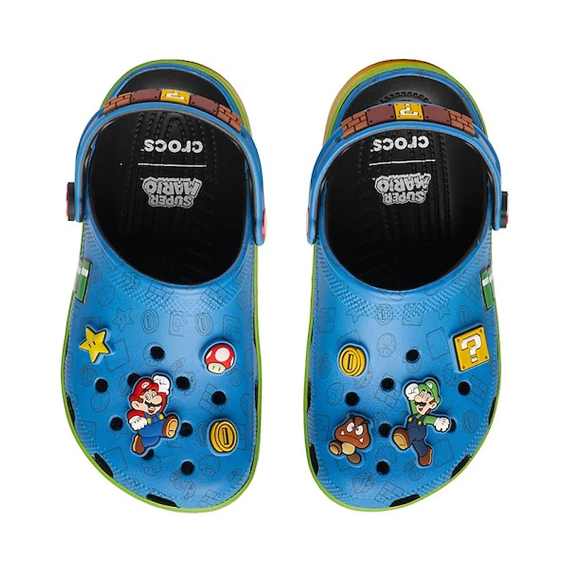 Super Mario Crocs Classic Clog - Blue / Multicolor
