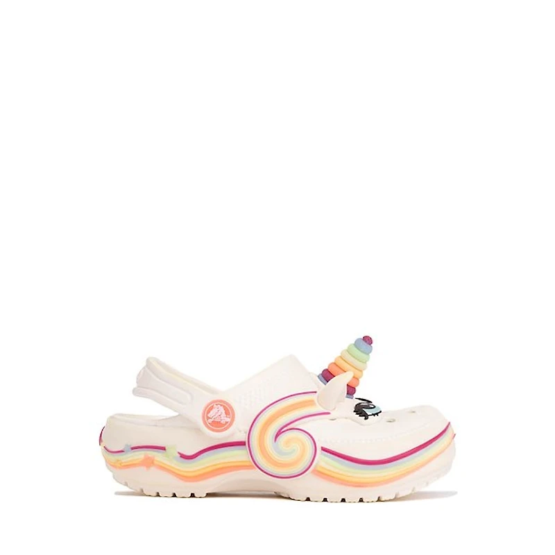 Crocs Classic I AM Unicorn Lights Clog - Toddler Chalk