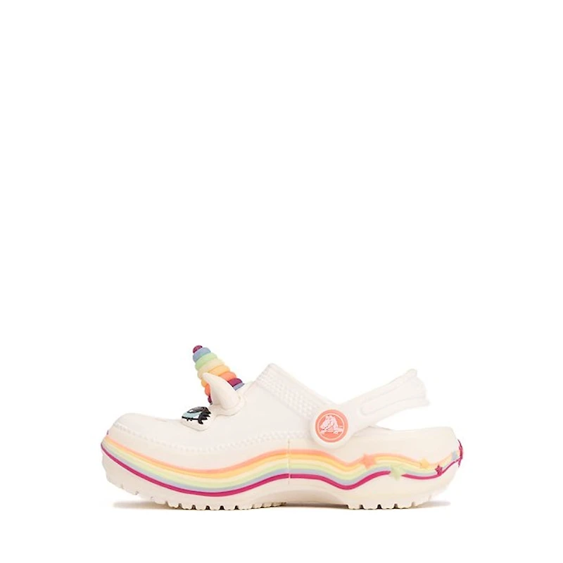 Crocs Classic I AM Unicorn Lights Clog - Toddler Chalk