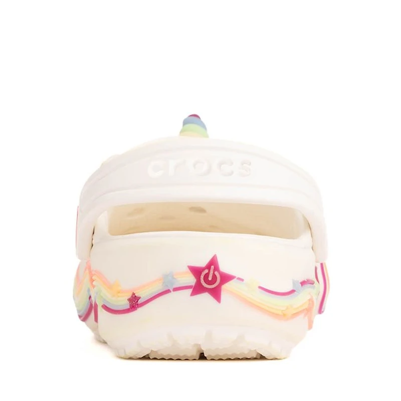 Crocs Classic I AM Unicorn Lights Clog - Toddler Chalk
