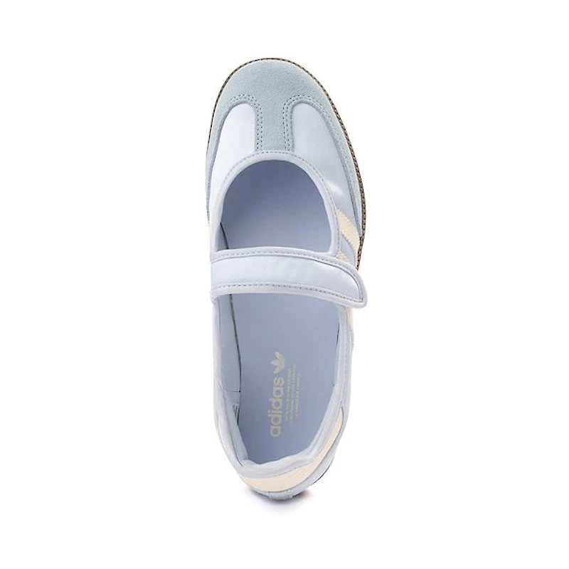 Chaussure athlétique adidas Samba Jane pour femmes - Bleu Crystal Sky / Blanc crème Gomme