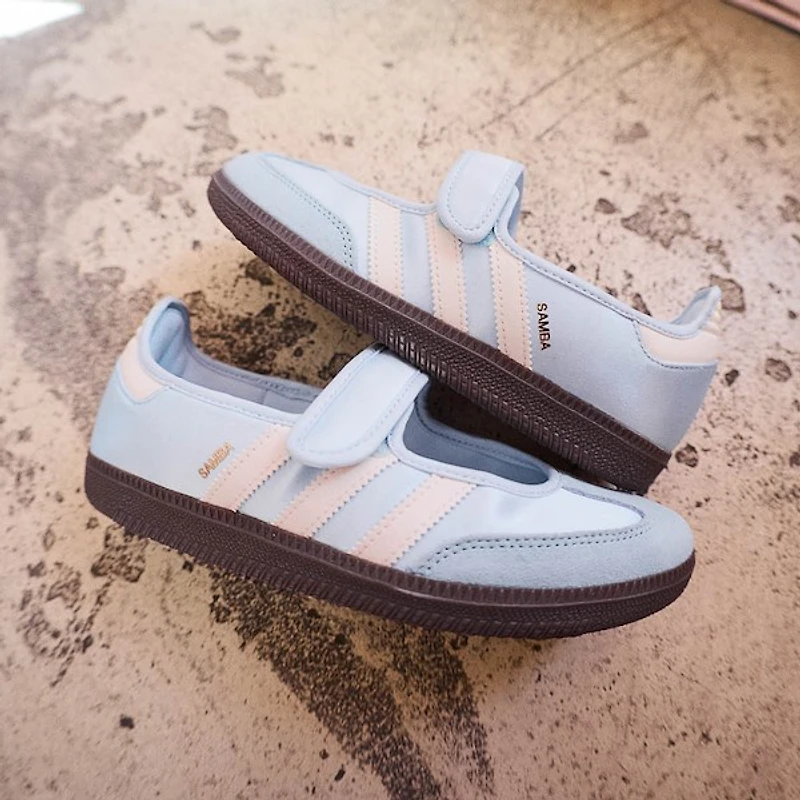 Womens adidas Samba Jane Athletic Shoe - Crystal Sky / Cream White Gum
