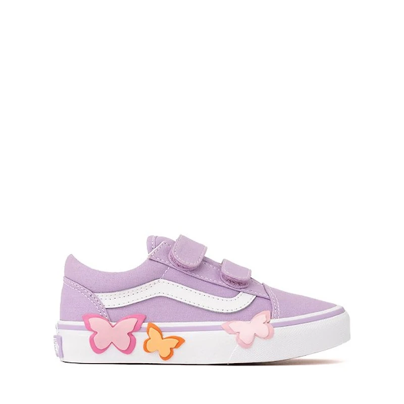 Vans Old Skool V Butterfly Skate Shoe - Little Kid Soft Orchid