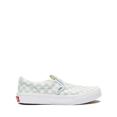 Vans Classic Slip-On Checkerboard Skate Shoe - Little Kid Dawn Mist