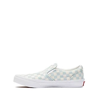 Vans Classic Slip-On Checkerboard Skate Shoe - Little Kid Dawn Mist