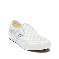 Vans Classic Slip-On Checkerboard Skate Shoe - Little Kid Dawn Mist