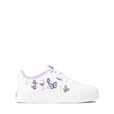 PUMA Carina 3.0 Butterfly Athletic Shoe - Little Kid / Big White Violet
