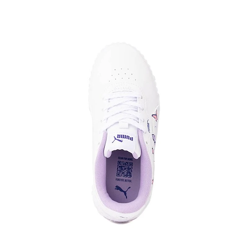 PUMA Carina 3.0 Butterfly Athletic Shoe - Little Kid / Big White Violet