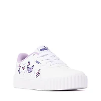 PUMA Carina 3.0 Butterfly Athletic Shoe - Little Kid / Big White Violet