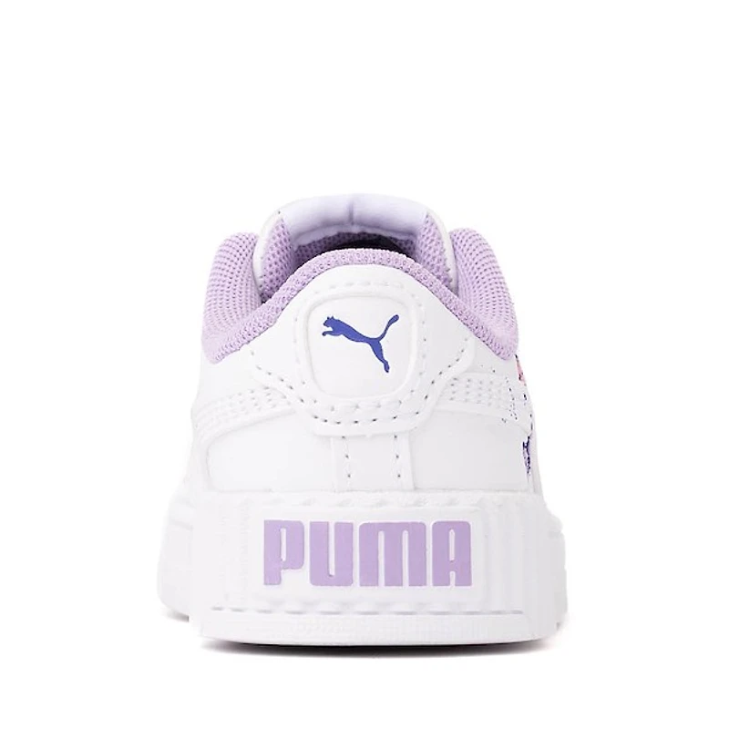 PUMA Carina 3.0 Butterfly Athletic Shoe - Baby / Toddler White Violet
