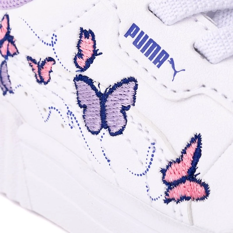 PUMA Carina 3.0 Butterfly Athletic Shoe - Baby / Toddler White Violet