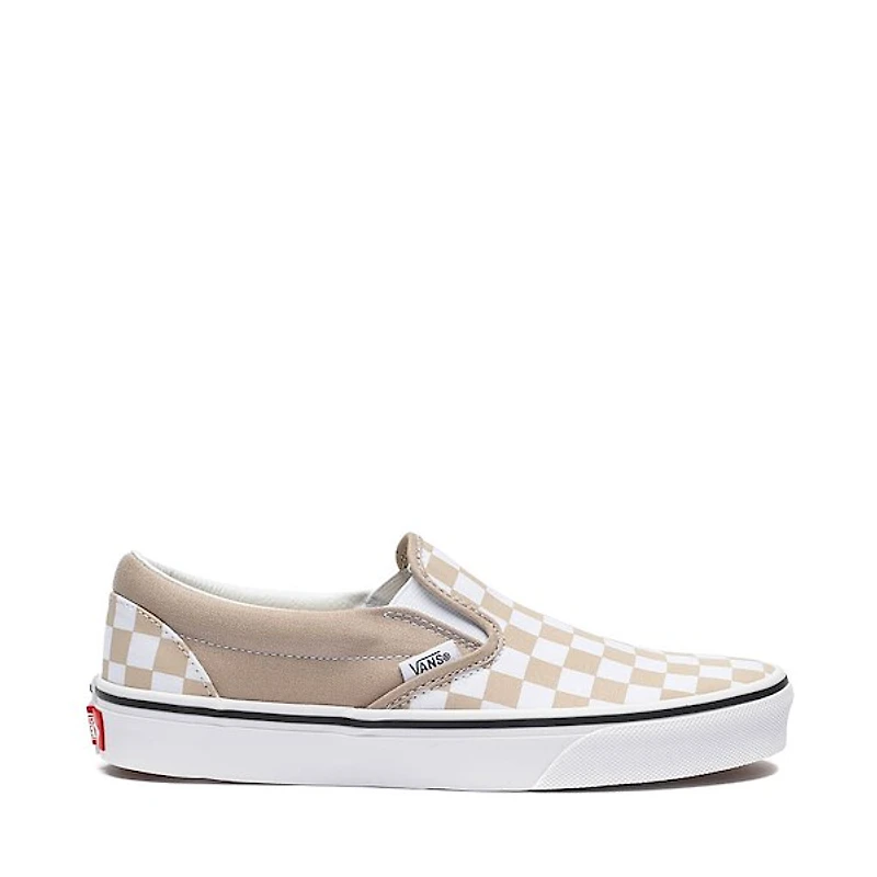 Vans Classic Slip-On Checkerboard Skate Shoe - Mushroom