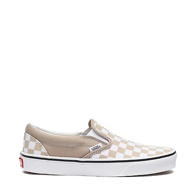 Vans Classic Slip-On Checkerboard Skate Shoe - Mushroom