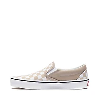 Vans Classic Slip-On Checkerboard Skate Shoe - Mushroom