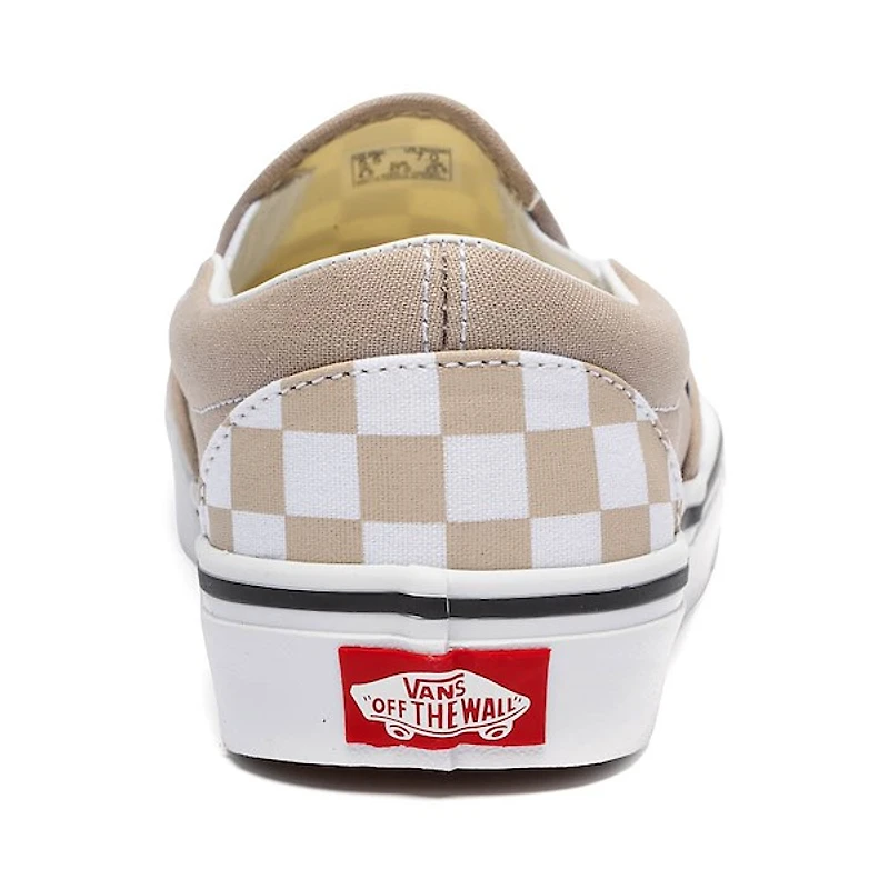 Vans Classic Slip-On Checkerboard Skate Shoe - Mushroom