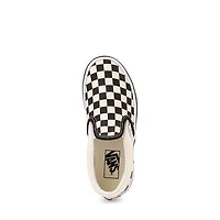 Vans Classic Slip-On Checkerboard Skate Shoe - Little Kid Black / White