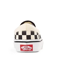 Vans Classic Slip-On Checkerboard Skate Shoe - Little Kid Black / White