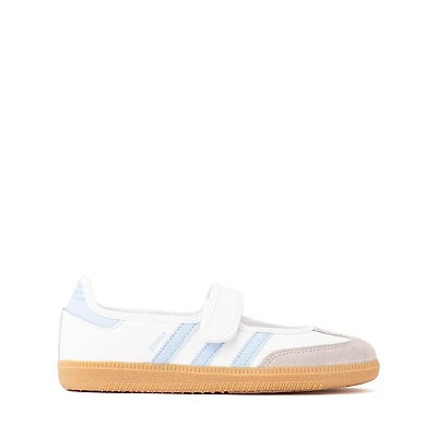 adidas Samba Jane Athletic Shoe - Big Kid Cloud White / Clear Sky Gum