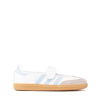 adidas Samba Jane Athletic Shoe - Big Kid Cloud White / Clear Sky Gum