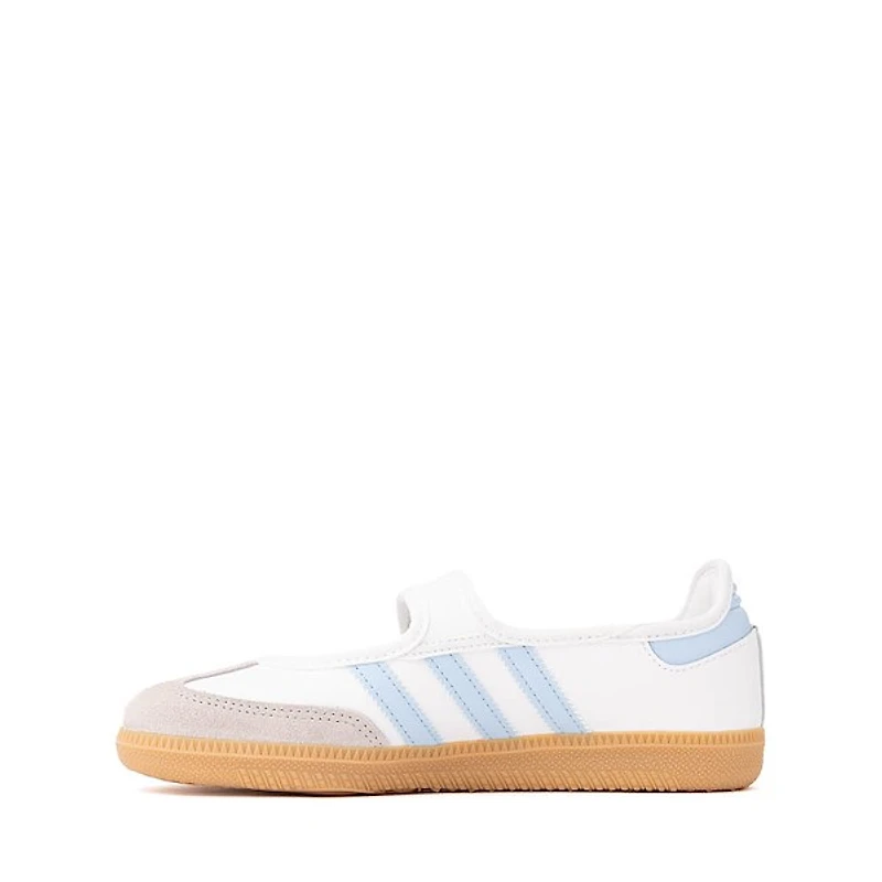 adidas Samba Jane Athletic Shoe - Big Kid Cloud White / Clear Sky Gum