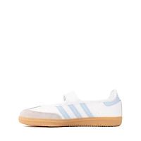 adidas Samba Jane Athletic Shoe - Big Kid Cloud White / Clear Sky Gum