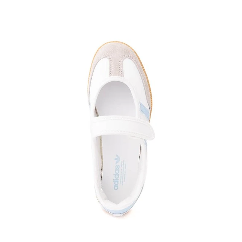 adidas Samba Jane Athletic Shoe - Big Kid Cloud White / Clear Sky Gum