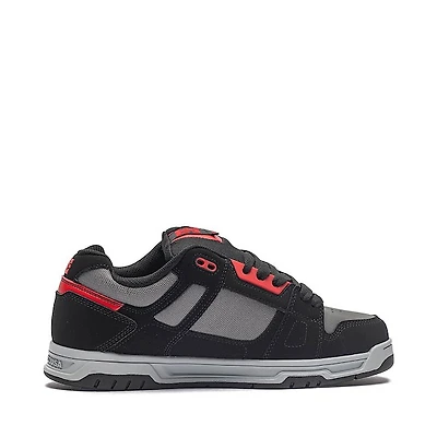Mens DC Stag SE Skate Shoe - Black / Grey Red