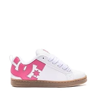 Womens DC Court Graffik Skate Shoe - White / Pink Gum