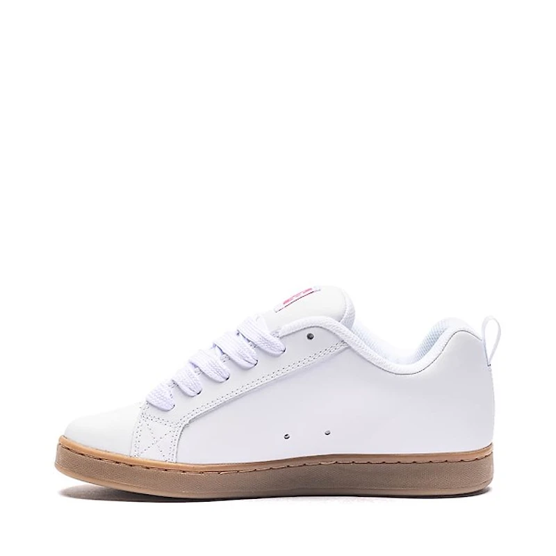 Womens DC Court Graffik Skate Shoe - White / Pink Gum