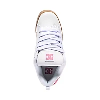 Womens DC Court Graffik Skate Shoe - White / Pink Gum