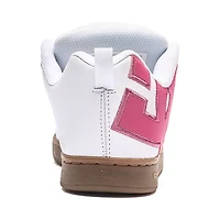 Womens DC Court Graffik Skate Shoe - White / Pink Gum