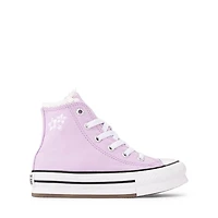 Converse Chuck Taylor All Star Lift Bubble Flower High-Top Sneaker - Little Kid Lilac