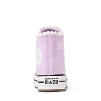 Converse Chuck Taylor All Star Lift Bubble Flower High-Top Sneaker - Little Kid Lilac