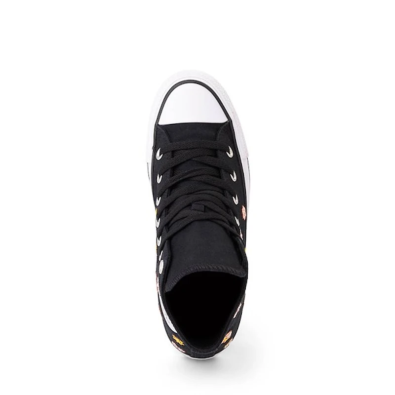 Converse Chuck Taylor All Star Retro Embroidery High-Top Sneaker - Black / New Found Bloom