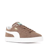 Mens PUMA Suede Classic Sneaker - Haute Coffee / White