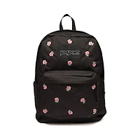 JanSport Superbreak® Plus Backpack - Just A Rose Embroidery Black