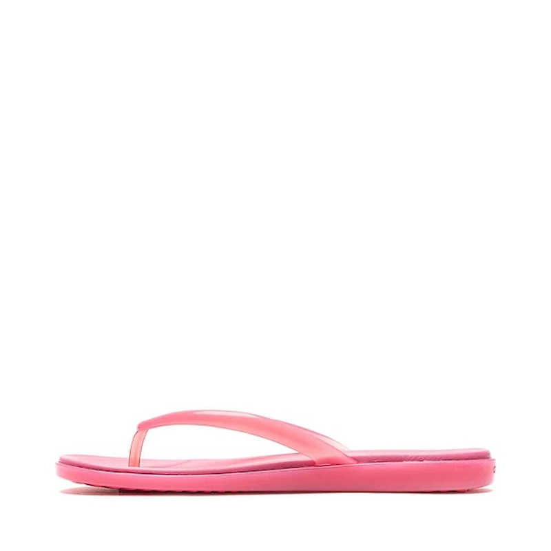 Womens Crocs Miami Jelly Round Toe Flip-Flop - Pink Lemonade